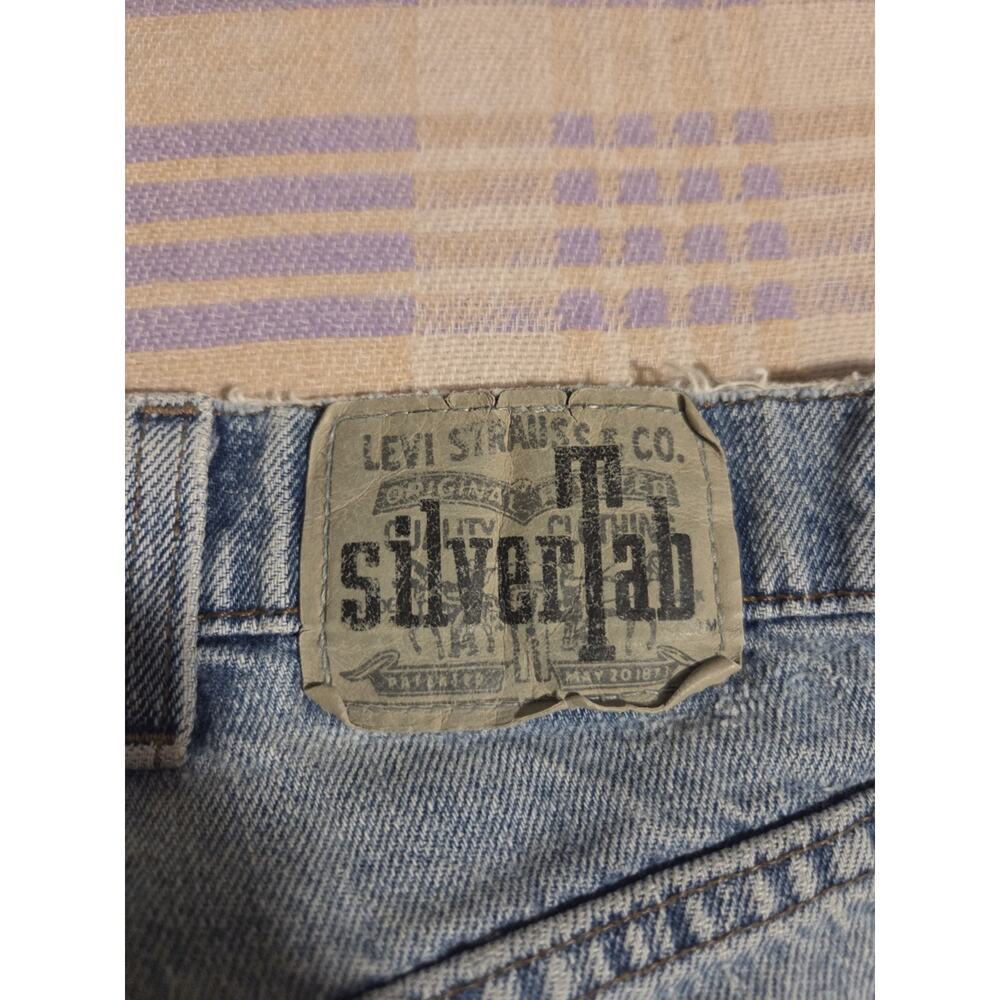 Vintage 90s Levis Silver Tab Baggy Denim Jeans Size 33 X 33 USA Faded Massive - Picture 5 of 16